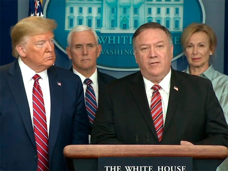 Госсекретарь Помпео обвинил Россию, Иран и Китай в искажении информации о пандемии коронавируса