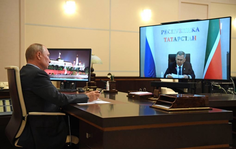 Путин поддержал планы Минниханова вновь баллотироваться на пост главы Татарстана